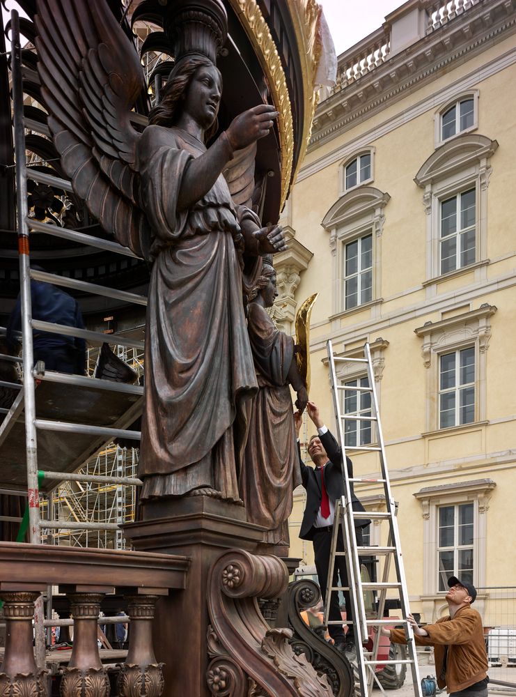 Montagearbeiten vor Ort, Foto: Stefan Müller